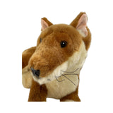 Bocchetta Nelly 40cm Lying Dingo Plush Toy - Tan (Australian Stuffed Animal Souvenir Gift)