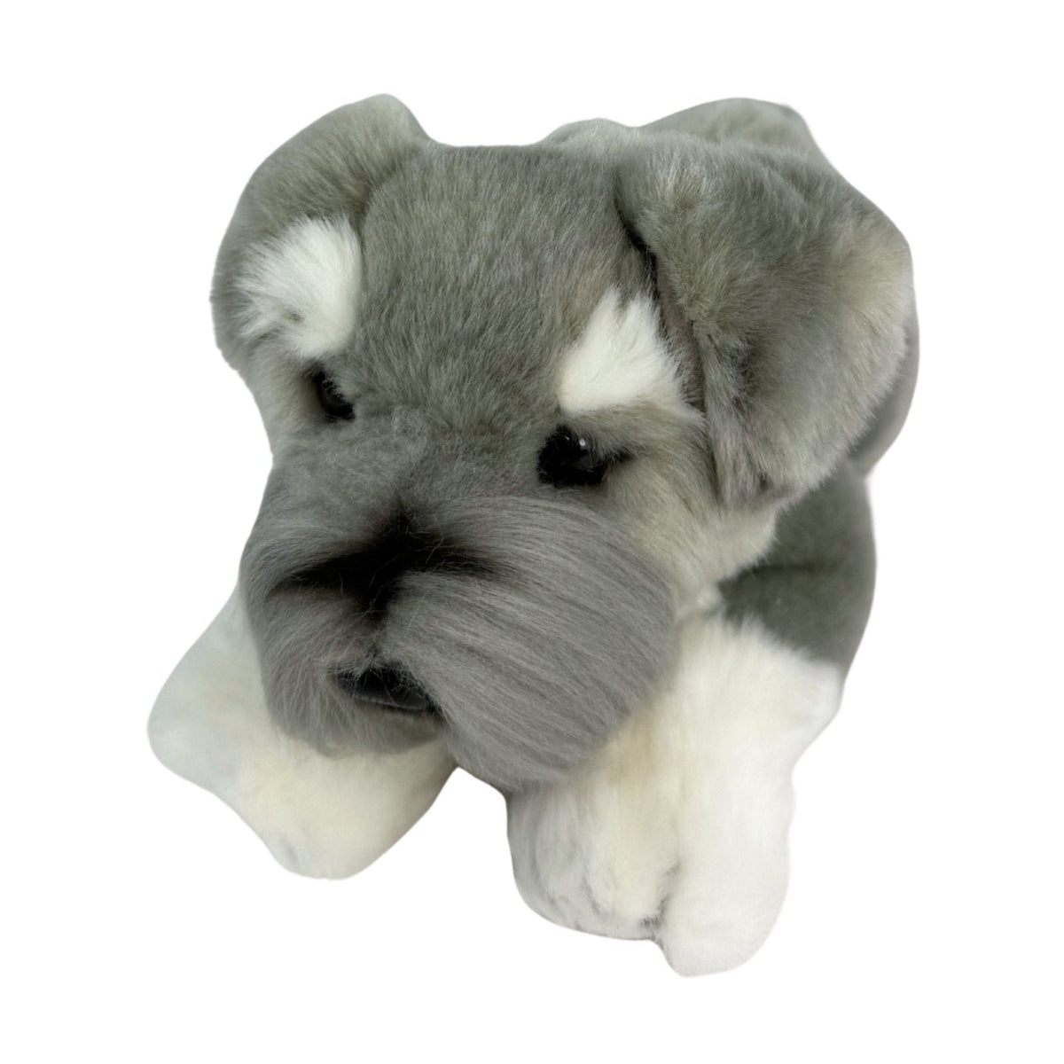 Bocchetta Scoobie 28cm Floppy Schnauzer Puppy Plush Toy (Realistic Stuffed Animal Dog Gift)