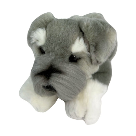 Bocchetta Scoobie 28cm Floppy Schnauzer Puppy Plush Toy (Realistic Stuffed Animal Dog Gift)