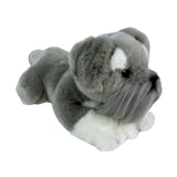 Bocchetta Scoobie 28cm Floppy Schnauzer Puppy Plush Toy (Realistic Stuffed Animal Dog Gift)