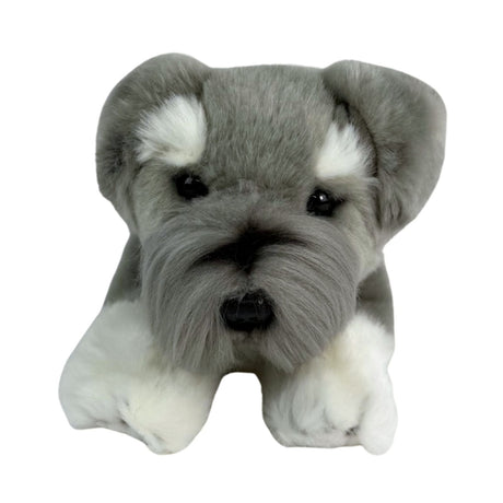 Bocchetta Scoobie 28cm Floppy Schnauzer Puppy Plush Toy (Realistic Stuffed Animal Dog Gift)