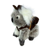 Bocchetta Jack 12cm Sitting Koala with Swag & Hat Plush Toy - Grey (Australian Stuffed Animal Souvenir Gift)
