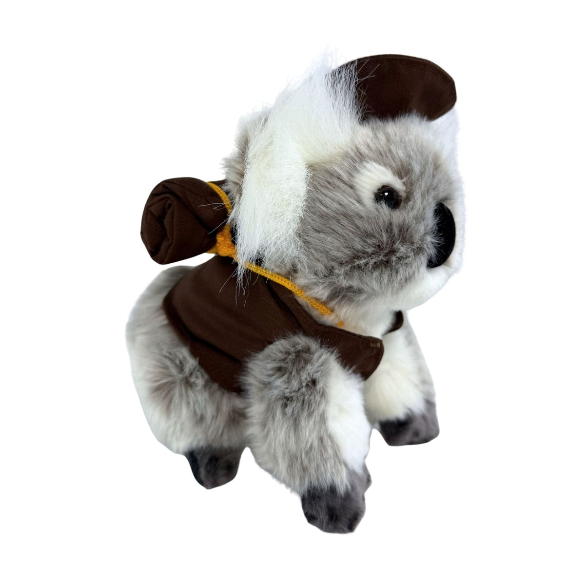 Bocchetta Jack 12cm Sitting Koala with Swag & Hat Plush Toy - Grey (Australian Stuffed Animal Souvenir Gift)