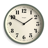 Newgate Number Four Wall Clock - Matte Asparagus Green