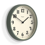 Newgate Number Four Wall Clock - Matte Asparagus Green
