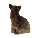 Bocchetta Nutmeg 26cm Sitting Burmese Cat Plush Toy - Chocolate Brown (Realistic Stuffed Animal Cat Gift)