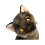 Bocchetta Nutmeg 26cm Sitting Burmese Cat Plush Toy - Chocolate Brown (Realistic Stuffed Animal Cat Gift)