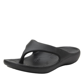 Alegria Ode Flip Flops - Black (Summer Thongs/Sandals w/ Arch Support)