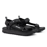 Sfida Origin Mens Adjustable Outdoor Sandals - Black/Grey (Sports Sandals)