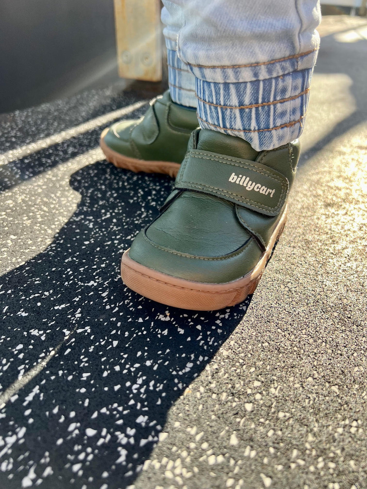 Billycart Ollie Kids Wide-Fit Barefoot First Walker Boots - Green (Baby & Toddler Shoes)