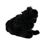 Bocchetta Onyx 38cm Lying Black Cat Plush Toy (Realistic Stuffed Animal Cat Gift)