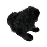 Bocchetta Onyx 38cm Lying Black Cat Plush Toy (Realistic Stuffed Animal Cat Gift)