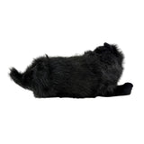 Bocchetta Onyx 38cm Lying Black Cat Plush Toy (Realistic Stuffed Animal Cat Gift)