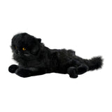 Bocchetta Onyx 38cm Lying Black Cat Plush Toy (Realistic Stuffed Animal Cat Gift)