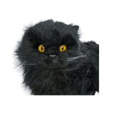 Bocchetta Onyx 38cm Lying Black Cat Plush Toy (Realistic Stuffed Animal Cat Gift)