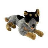 Bocchetta Orazio 62cm Lying Blue Heeler Cattle Dog Plush Toy (Australian Stuffed Animal Gift)