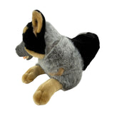 Bocchetta Orazio 62cm Lying Blue Heeler Cattle Dog Plush Toy (Australian Stuffed Animal Gift)