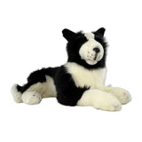 Bocchetta Oscar 62cm Lying Border Collie Plush Toy (Realistic Stuffed Animal Dog Gift)
