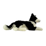 Bocchetta Oscar 62cm Lying Border Collie Plush Toy (Realistic Stuffed Animal Dog Gift)