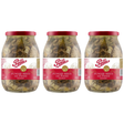 3x 950g Polli Funghi Misti con Porcini - Mushrooms Mix in Oil in Glass Jar (Bulk Pack) - Product of Italy