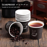 2400x 4oz Black Paper Disposable Coffee Cups for Espresso (Bulk)