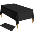 Table Cloth Cover Reusable & Washable Xmas Party 137cm x 274cm (54"x108") in Black