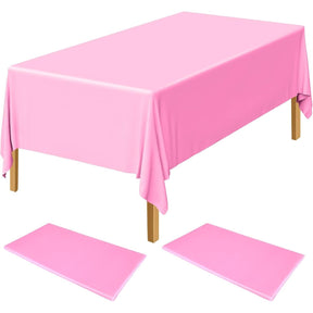Table Cloth Cover Reusable & Washable Xmas Party 137cm x 274cm (54"x108") in Light Pink