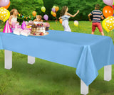 Large Blue Rectangular Table Cloth Cover - Reusable & Washable (137x274cm)