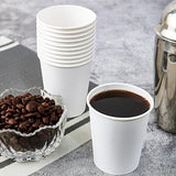 1000x 6oz White Paper Disposable Coffee Cups for Takeaway (Bulk)