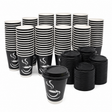 360x 12oz Paper Disposable Coffee Cups with Lids for Takeaway (Bulk Pack)
