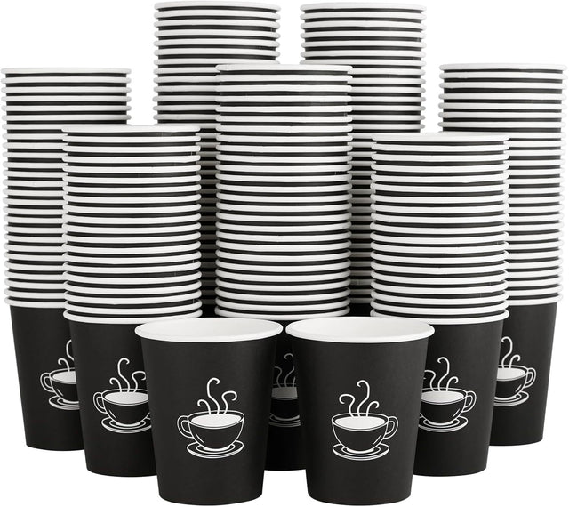720x 12oz Paper Disposable Coffee Cups for Takeaway (Bulk)