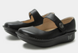 Alegria Paloma Womens Mary Jane Shoes - Black Nappa (Slip-On Nursing Clogs w/Arch Support)