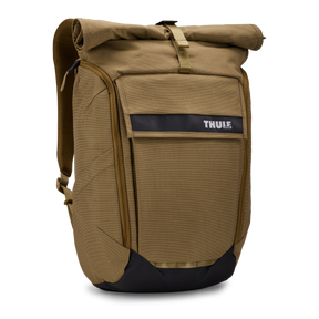 THULE Paramount 24L Rolltop Backpack Bag w/ 16" Laptop Padded Compartment in Nutria Brown