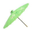 PARASOL UMBRELLA Chinese Japanese Bamboo Flower Pattern Fabric 80cm Diameter - Light Green