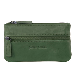 Pierre Cardin Womens Genuine Leather RFID Coin Purse Wallet - Grape Leaf
