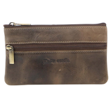 Pierre Cardin Womens Genuine Leather RFID Coin Purse Wallet - Mushroom