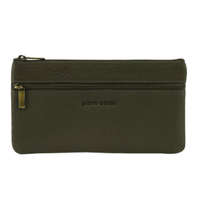 Pierre Cardin Womens Genuine Soft Italian Leather Wallet Case Purse - Grape Leaf