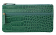 Pierre Cardin Womens Genuine Soft Italian Leather Wallet - Green/Croc