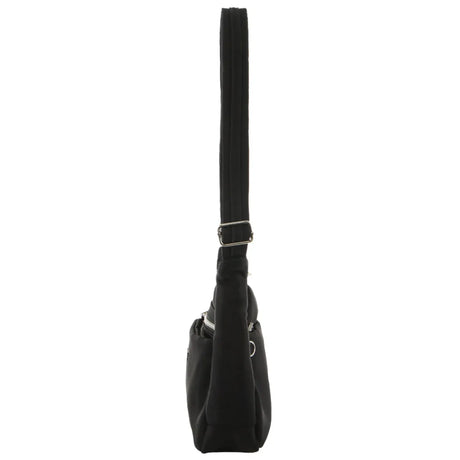 Pierre Cardin Nylon Cross Body RFID Anti-Theft Slash Proof Travel Bag - Black