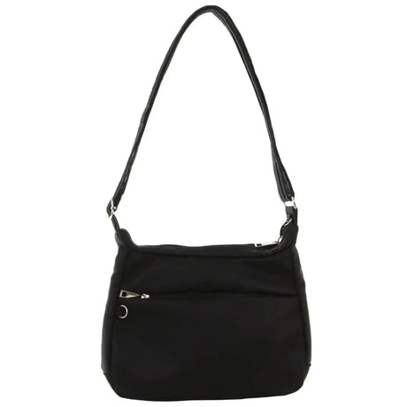 Pierre Cardin Nylon Cross Body RFID Anti-Theft Slash Proof Travel Bag - Black