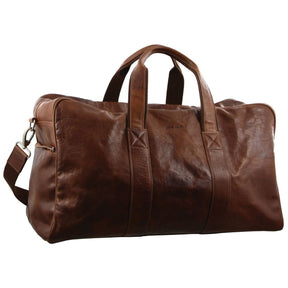 Pierre Cardin Rustic Leather Overnight Travel Bag - Chestnut (Business)
