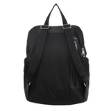 Pierre Cardin Nylon RFID Anti Theft Slash Proof Travel Backpack Bag - Black