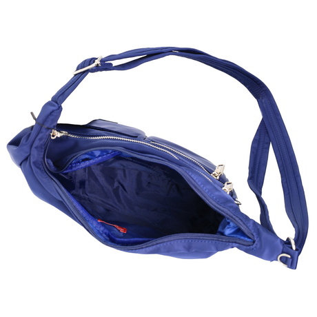 Pierre Cardin Anti-Theft Cross Body Bag RFID Slash Proof Travel - Navy