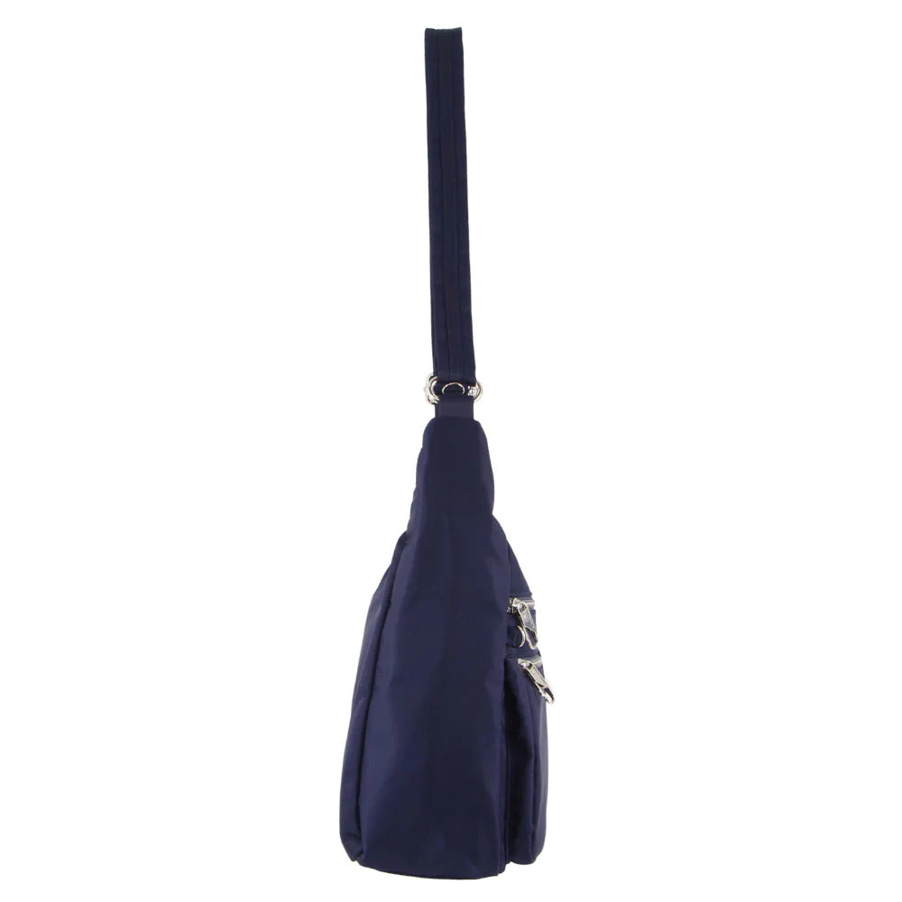 Pierre Cardin Anti-Theft Cross Body Bag RFID Slash Proof Travel - Navy