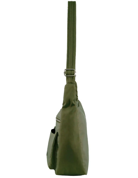 Pierre Cardin Anti-Theft RFID Crossbody Bag - Olive (Slash Proof Travel)