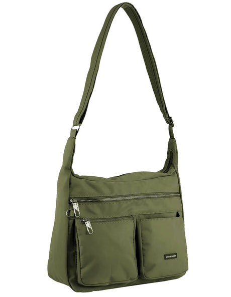 Pierre Cardin Anti-Theft RFID Crossbody Bag - Olive (Slash Proof Travel)