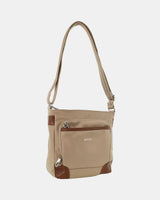 Pierre Cardin Nylon Crossbody Anti-Theft Shoulder Bag - Camel (Slash Proof)