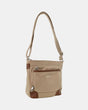 Pierre Cardin Nylon Crossbody Anti-Theft Shoulder Bag - Camel (Slash Proof)