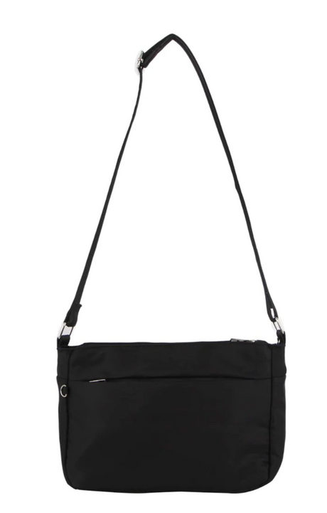 Pierre Cardin Casual Anti-Theft Cross Body Bag RFID Blocking Two-Tone - Black