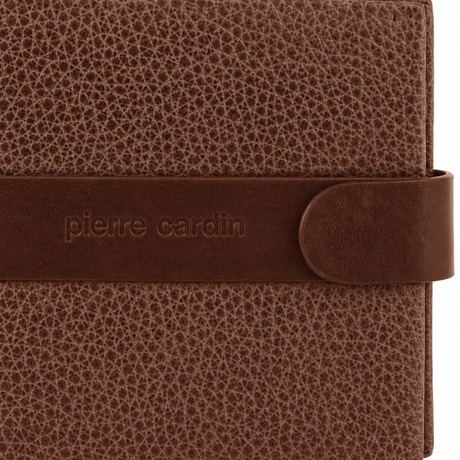 Pierre Cardin Mens RFID Leather Tab Wallet - Brown